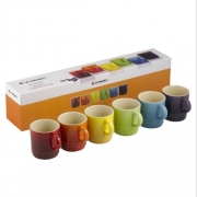 Le Creuset Rainbow Set di Tazzine da Caffè, Gres, Multicolore – Miglior Prezzo