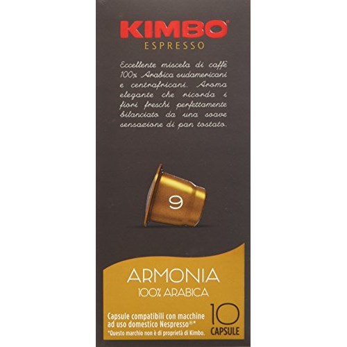 Kimbo Capsule Armonia Compatibili Nespresso, 12 Astucci da 10 Pezzi – Miglior Prezzo