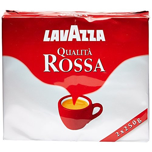 Lavazza Rossa, Miscela di Caffè Macinato – 2 x 250 gr – Totale: 500 gr – Miglior Prezzo