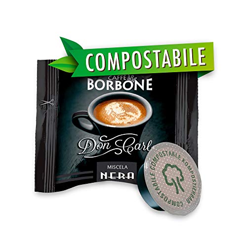 Caffè Borbone Don Carlo Miscela Nera – Confezione da 100 Capsule – Compatibili con macchine a marchio Lavazza®* A Modo Mio®* – Miglior Prezzo