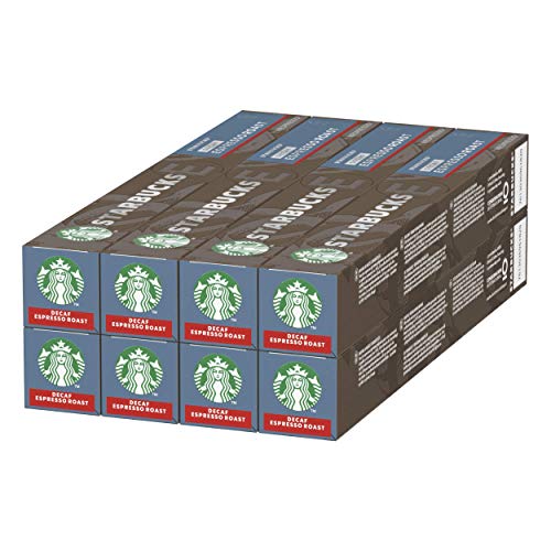 Starbucks Decaf Espresso Roast by Nespresso Caffè Espresso Decaffeinato dalla Tostatura Forte 8 Astucci da 10 Capsule (80 Capsule) – Miglior Prezzo